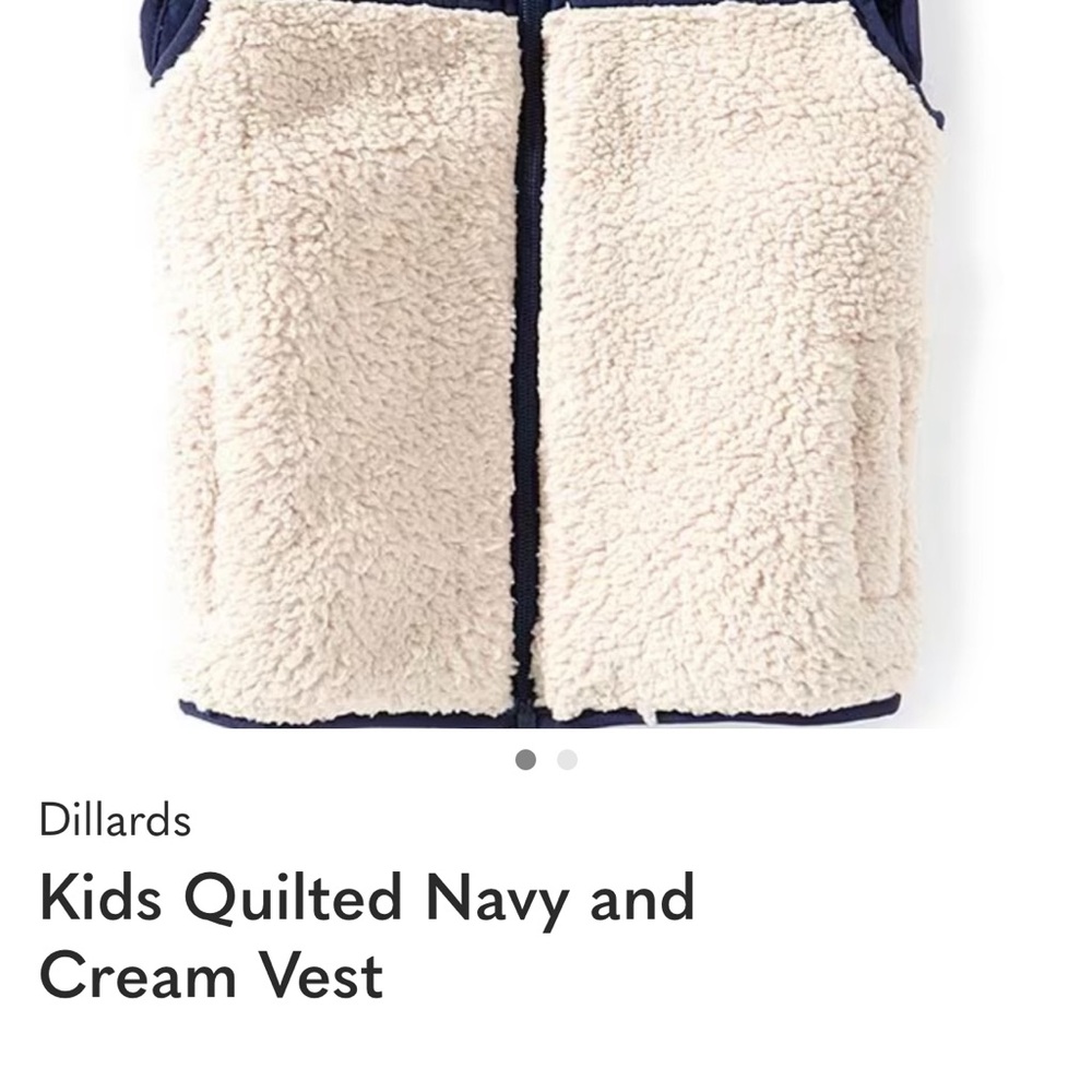 Class Club Navy and Cream Quilted Vest
